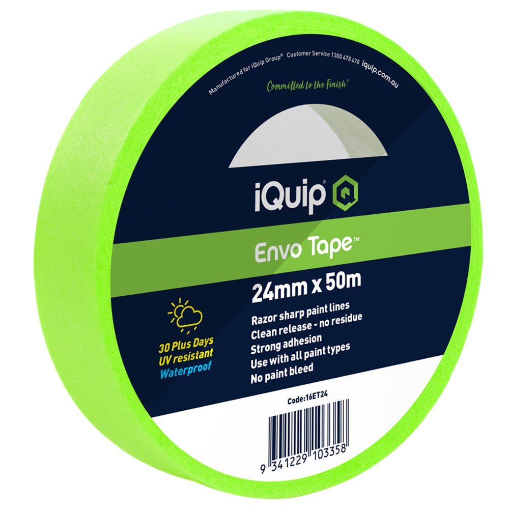 iQuip Envo 30+ Day Painter's Masking Tape 24mm x 50m